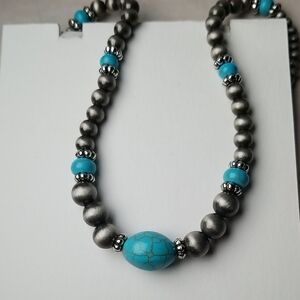Turquoise Beaded Necklace